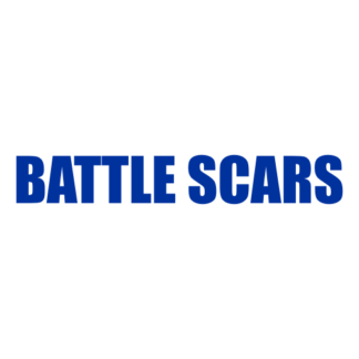 Battle Scars Decal (Blue)